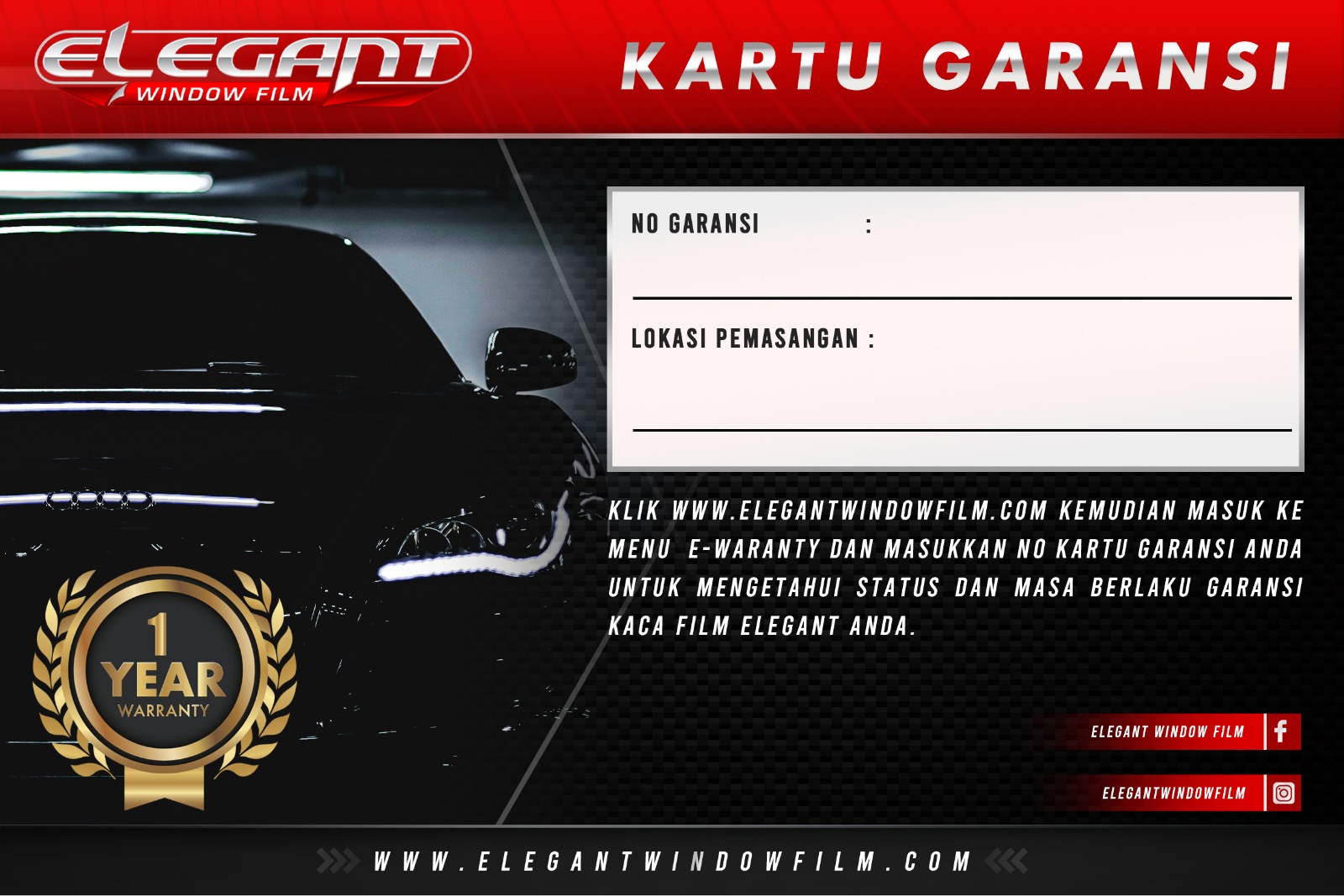 elegant warranty